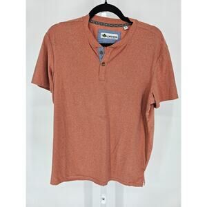 Tallwoods Mens Sz M Short Sleeve Athletic T Shirt Orange Coral